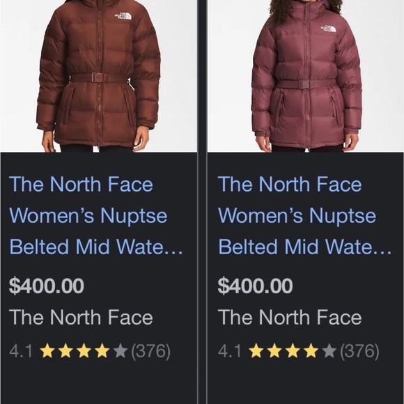 The North Face Women's Nuptse Belted Mid-Length Jacket - Picture 7 of 14